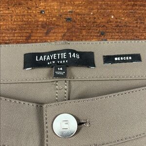 Lafayette 148 New York Mercer Acclaimed stretch size 14 color mushroom